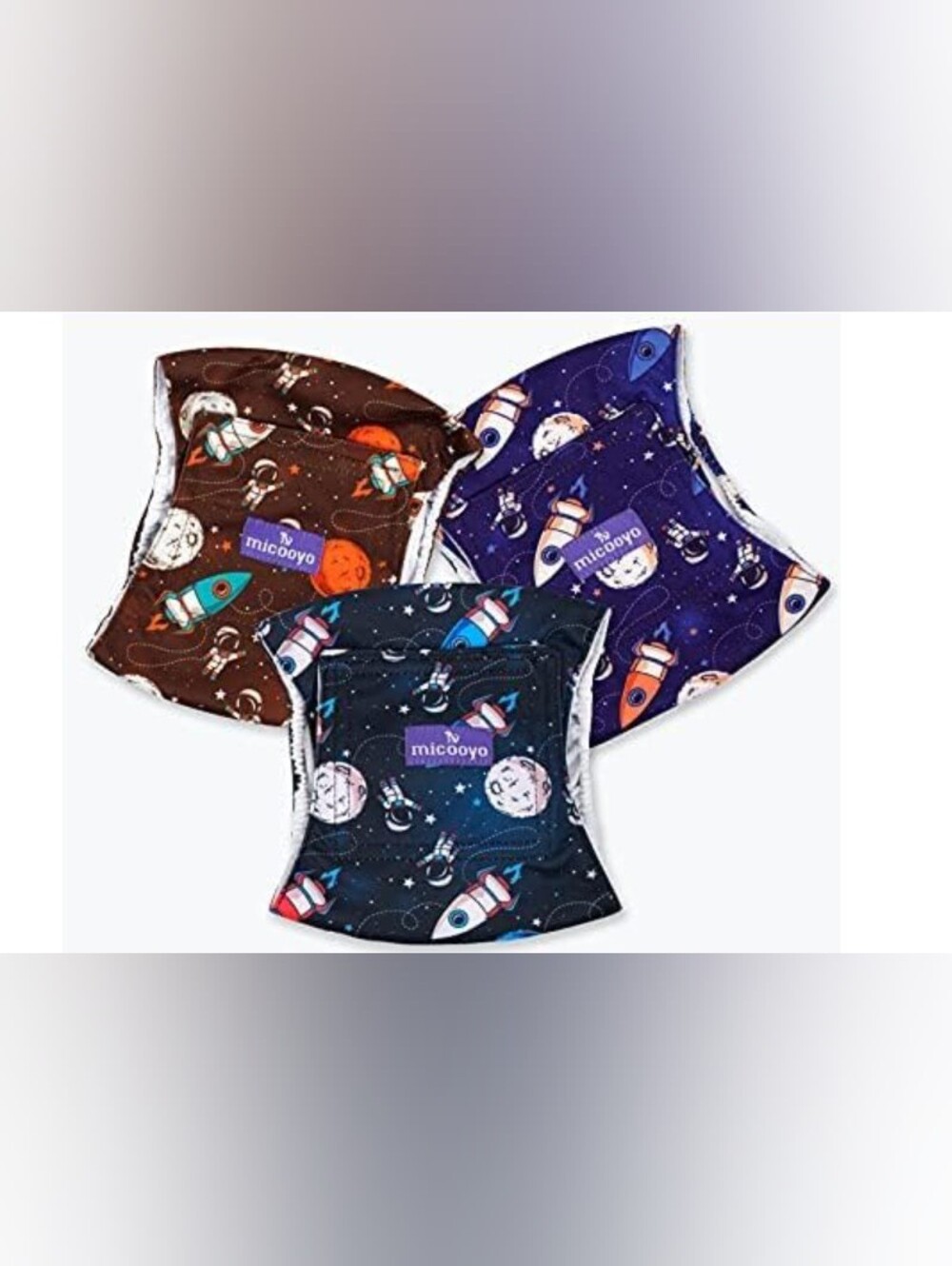 MICOYO 3 pack Male 🐶 Dog Diaper Lightweight Wraps Washable Size XS